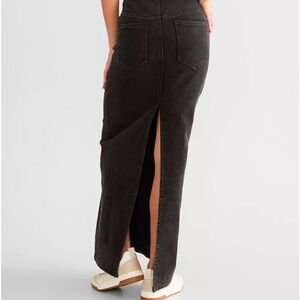 Emory Park Denim Maxi Skirt NWT Size Medium Black Wash